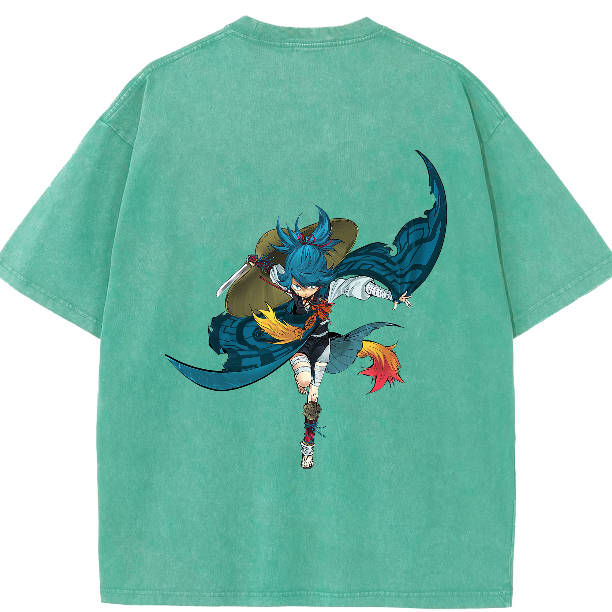 （画像用） 刀剣乱舞 Touken Ranbu 綿100% ヴィンテージ風 半袖Tシャツ（背面プリント）
